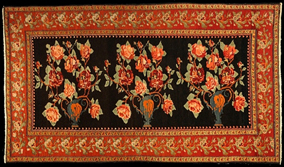 17298 Alfombra manual antigua